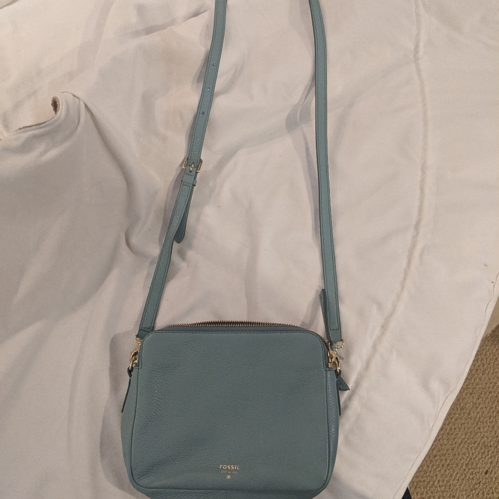 Fossil Mint Green Cross Body